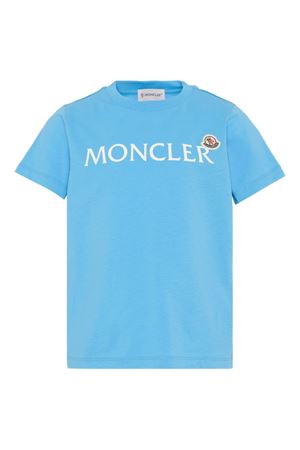 Cotton T-shirt with logo MONCLER KIDS | L19548C0001089AFV70G